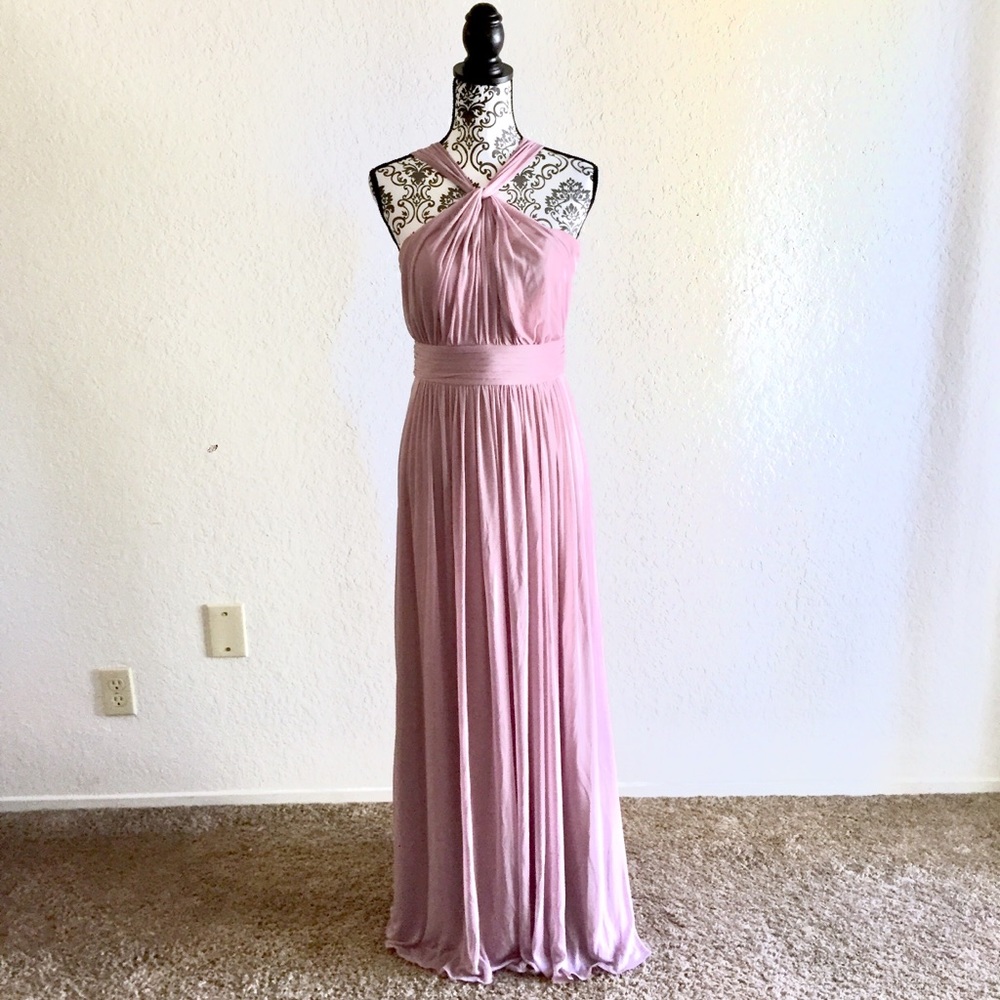 Flowy halter gown